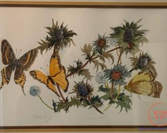 Signed and Numbered Lithograph "On The Wing" by M COLE