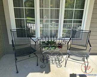 Wrought Iron Spring Chairs