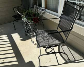 Wrought Iron Spring Chairs
