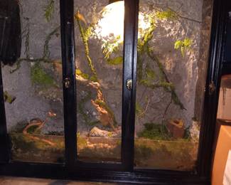 4 ft x 4 ft x 1.5 ft luxury reptile terrarium  $300