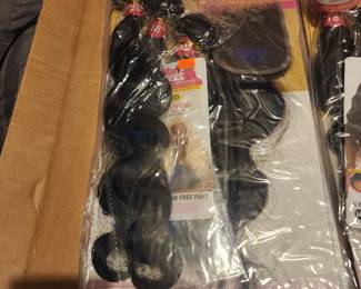 100% virgin human hair - you can curl it, dye it, etc  50% off retail