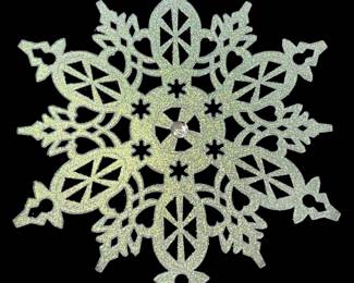 Four 24 Inch Diameter Acrylic Snowflakes