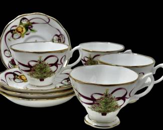 Four Royal Albert Cups Saucers