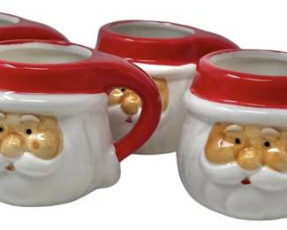 Four Santa Mugs