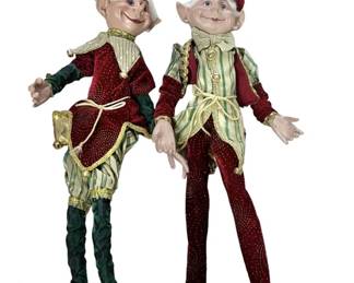 Large 36 Inch Happy Christmas Elves