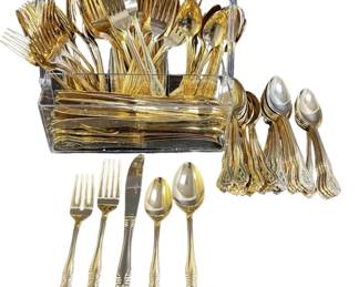 Striking Gold Toned Stainless Christmas