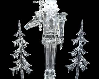 Stunning Icy Crystal Acrylic Nutcracker