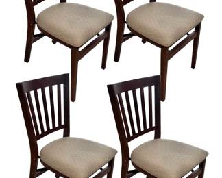 Stunning Wood Upholstered Folding Chairs