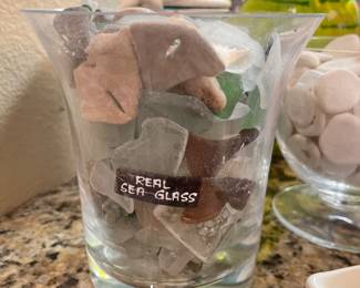 Sea glass and seashells