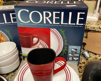 Corelle dinnerware new in box plus additional pieces
