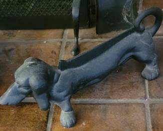 Cast Iron Dachshund Boot Scraper