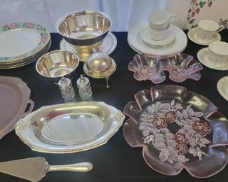 Table Ware Cups & saucers, Silver Plate Dinner Plated & more