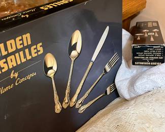 Golden Versailles Home Concepts Gold Flatware