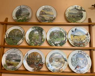 Peter Banett limited edition season plates Franklin porcelain 1979
