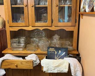 Oak china cabinet