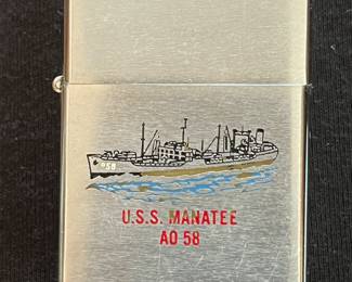 Zippo U.S.S. Manatee AO 58 lighter