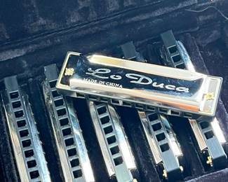 Lo Duca 7 piece blues harmonica set