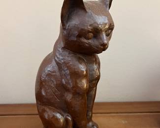 Red Mill Mfg. folk art wooden cat
