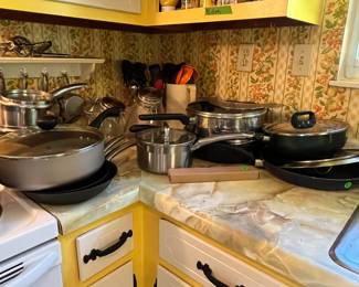assorted cookware