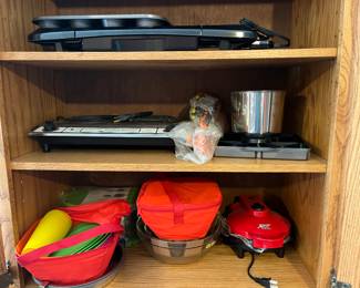 assorted kitchen appliances