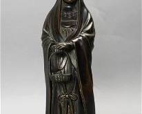 Antique Japanese Meiji Bronze Figure Kannon Buddhist Bodhisattva of Compassion
