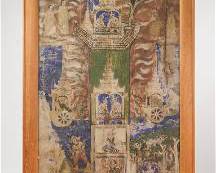 Early Antique Large  Tara Thangka Cloth Painting Thailand Wall Hanging #3
