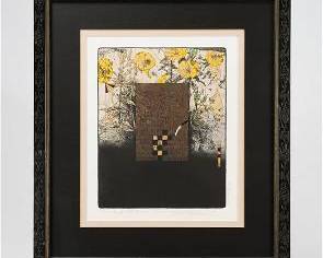 Imamura, Yoshio The 12 Signs of the Zodiac Leo - 2004 Etched Woodblock Print w/Gold Leaf
