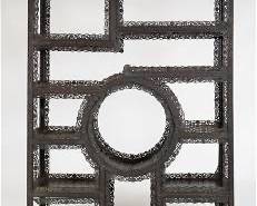 Antique Mid-19thC Ornate Chinese Carved Hardwood Display Wall Shelf
