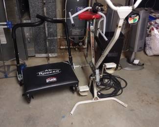 Exercise Equipment; Stationary bike and AB Rocker