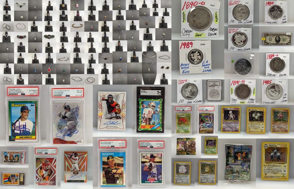 Sports cards, Pokemon Cards, Coins & Jewelry