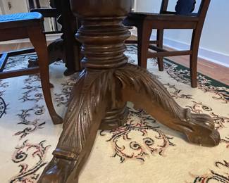 Pedestal of antique table