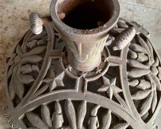 Antique cast iron Christmas tree stand