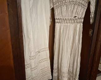 Antique dress & petticoat