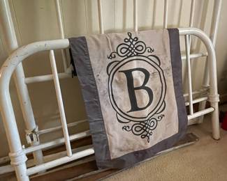 Antique cast iron bed