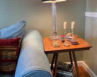 Small oak center table