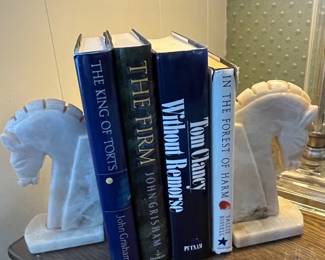 Marble book ends