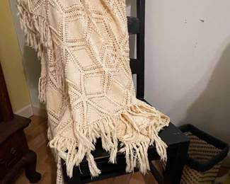 Hand crocheted bedspread