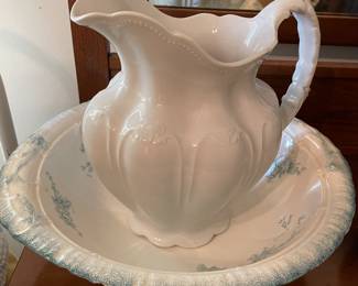 Wash bowl & pitcher 