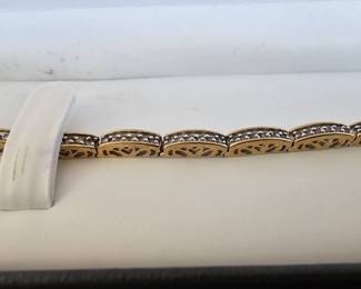 10K and diamond bracelet