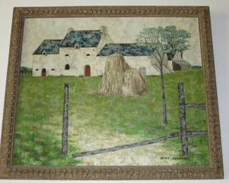 "Country Home" Orig. Oil by Peter Orlando, listed