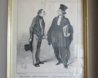 Honore Daumier Etching