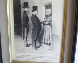 Honore Daumier Etching