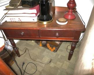 Antique MIxed Wood Side Table