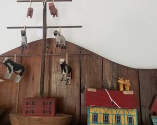 "Giraffe House by Debbee Mum, signed and numbered