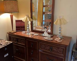 Dresser with mirror