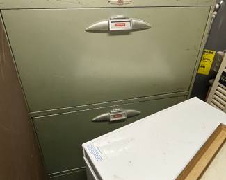 (2) 3 drawer metal file cabinets (only one photographed)