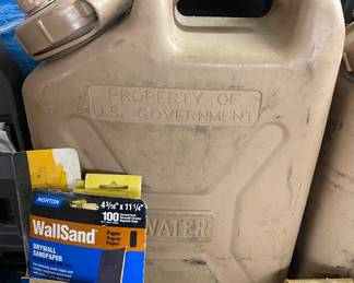 Plastic U.S. Water Cans