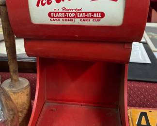 Old Ice Cream Cone Dispenser