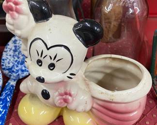 Old Minnie Mouse Planter