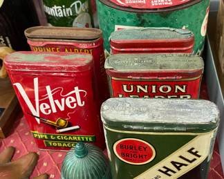 Assorted Tobacco Tins